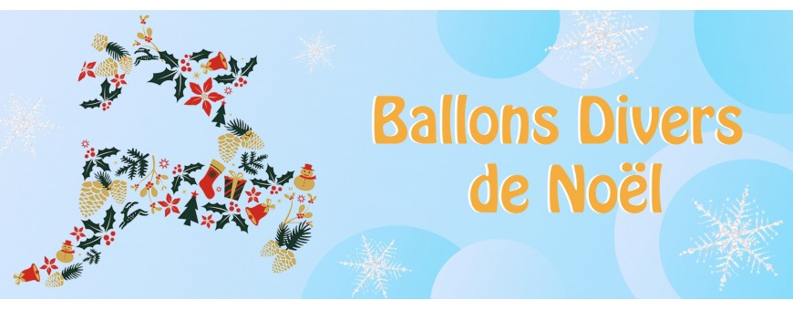 Ballon Rond - Joyeux noël rose et vert - Bouquet de Ballons