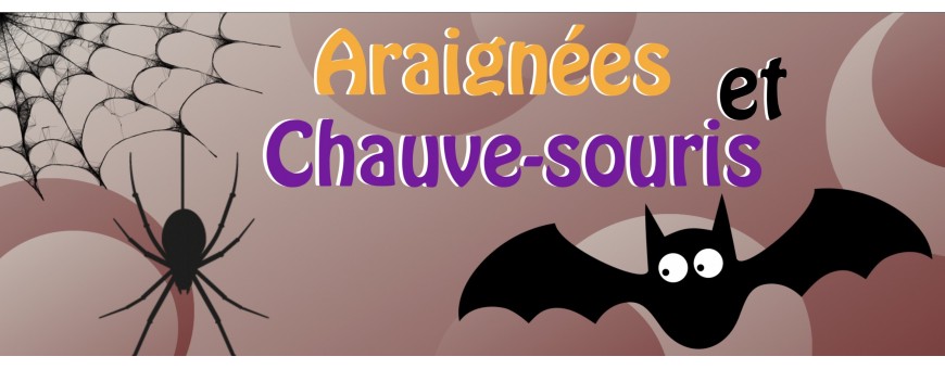 Ballons Araignées Et Chauve-Souris - Déco Halloween - Ballonsdeco.com