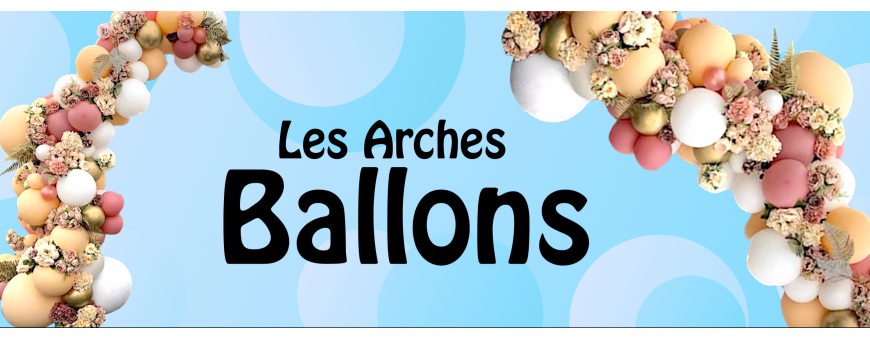 Arche Ballons 4 couleurs Blush, Blanc, Or et Sangria 