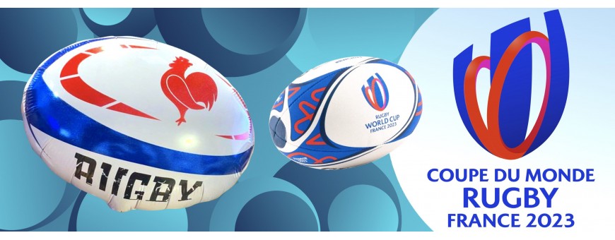 Ballons Coupe du Monde de Rugby 2023 - Match Rugby - Ballonsdeco.com