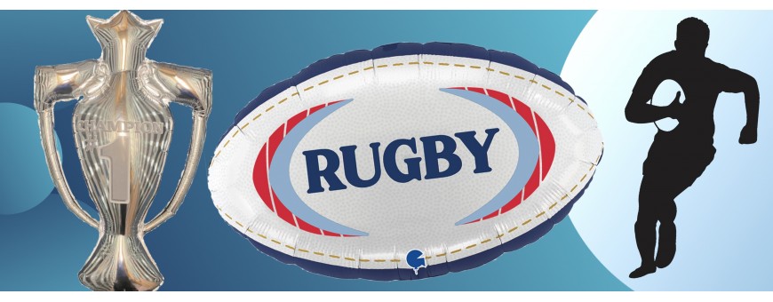 Ballons Coupe du Monde de Rugby - Match Rugby - Ballonsdeco.com