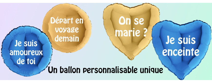 Ballon avec un message - Ballon Personnalisable - Ballonsdeco.com